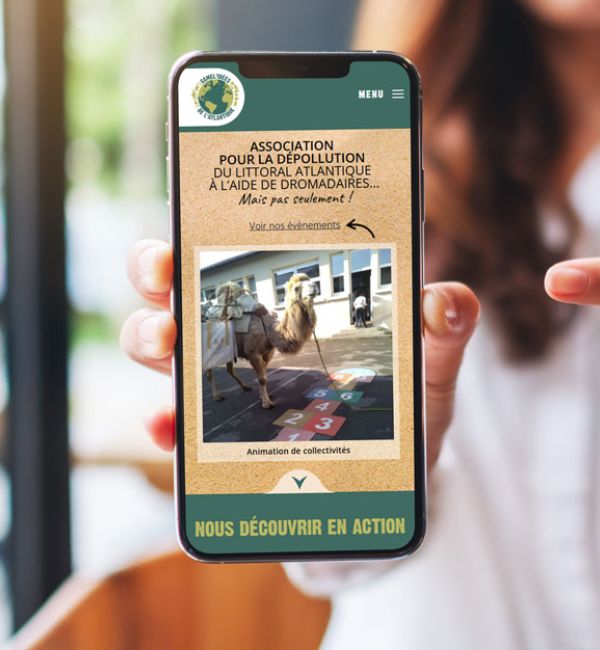 Site associatif écologique conçu par Colombo, agence de création de sites vitrines WordPress