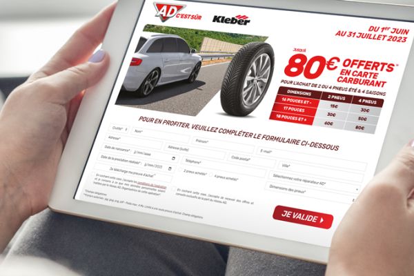 Plateforme digitale réalisée pour une offre de remboursement, lors d'une opération d'activation promotionnelle